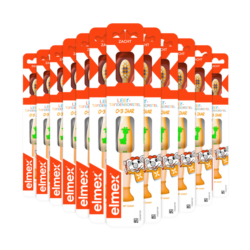 12x Elmex Leertandenborstel Zacht (0-3 jaar)