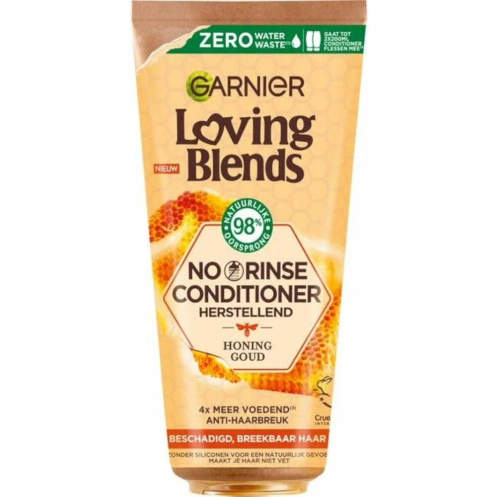 3x Garnier Loving Blends No Rinse Conditioner Honing Goud 200 ml