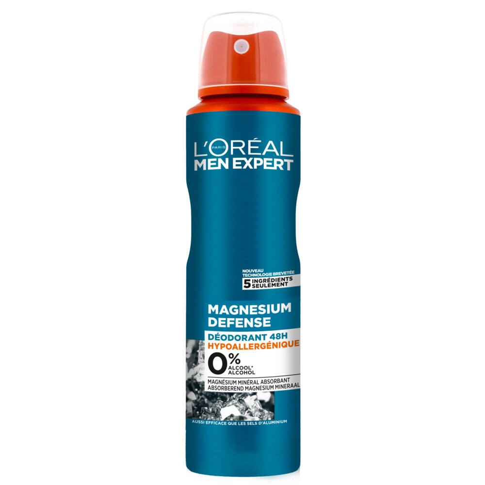 6x L'Oréal Men Expert Magnesium Deodorant 150 ml