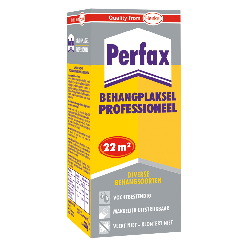 Perfax Behanglijm Professioneel 200 gr Plein.nl