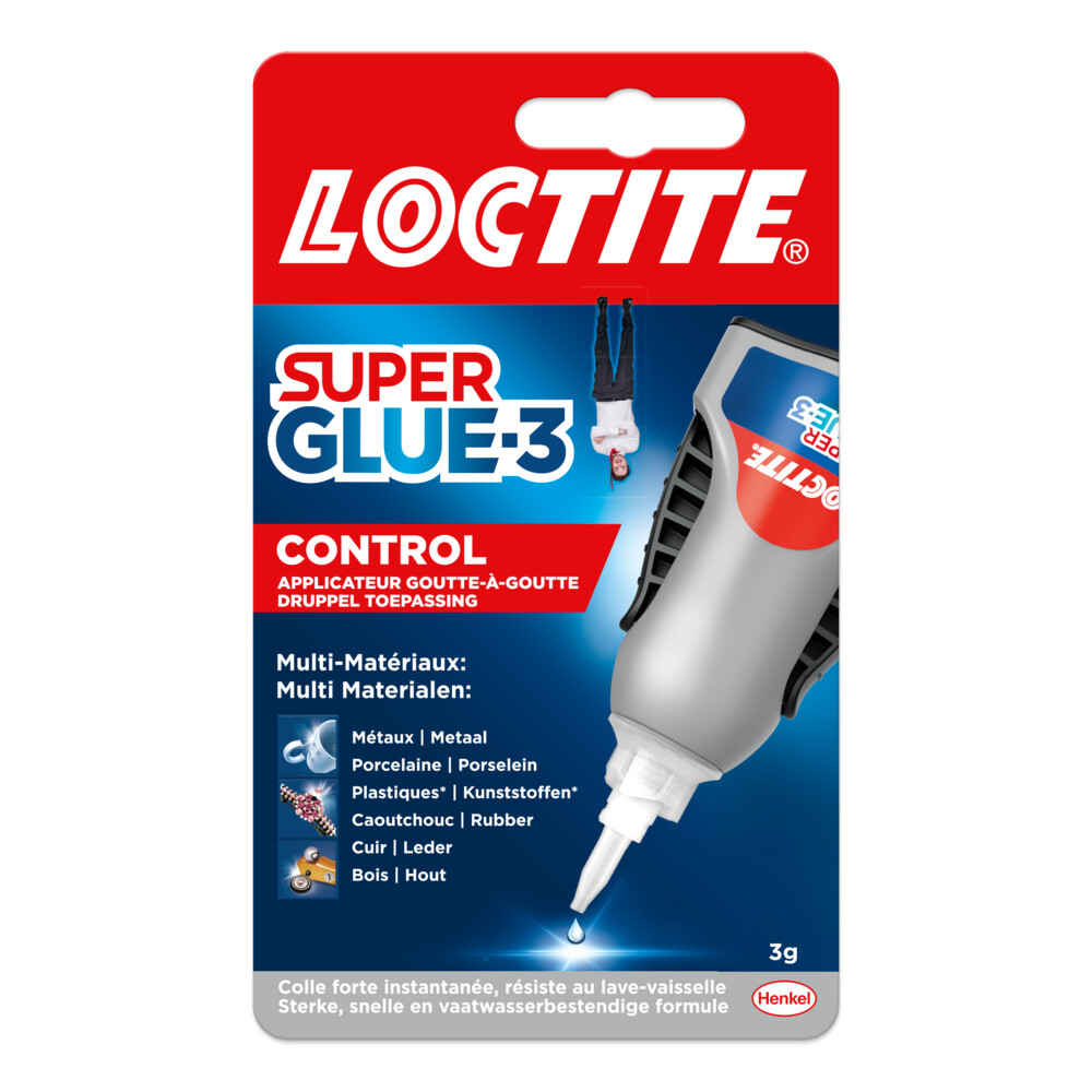 Secondelijm Loctite Control tube 3gram op blister
