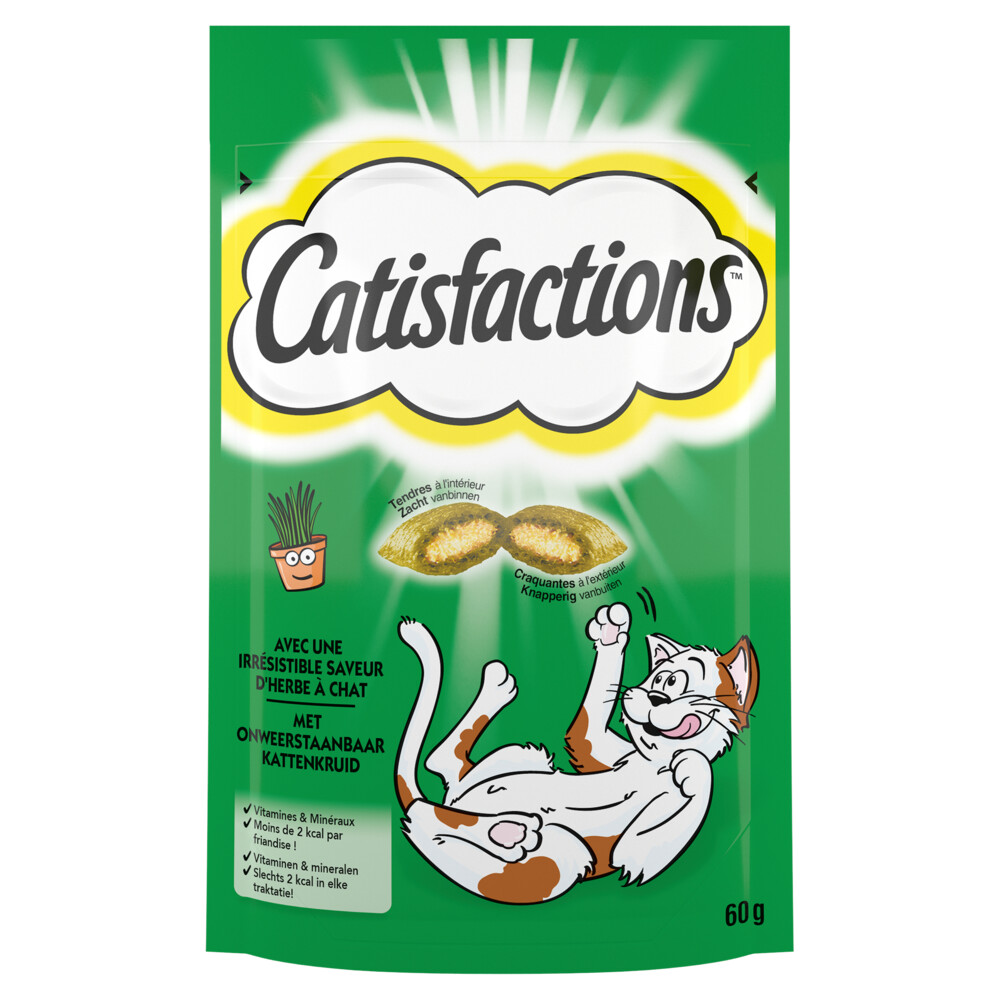 Catisfactions Kattensnack Kattenkruid 60 gr