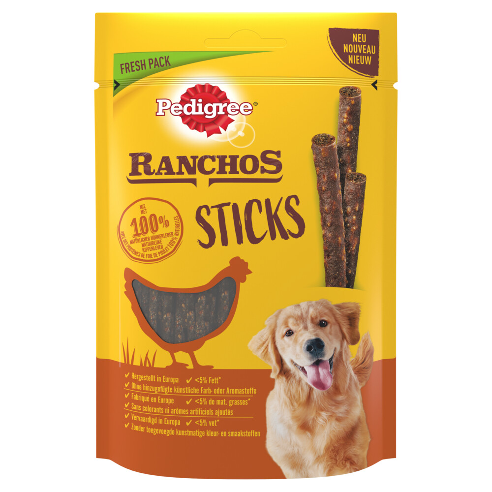 Pedigree Ranchos Sticks Hondensnacks Rund 60 g
