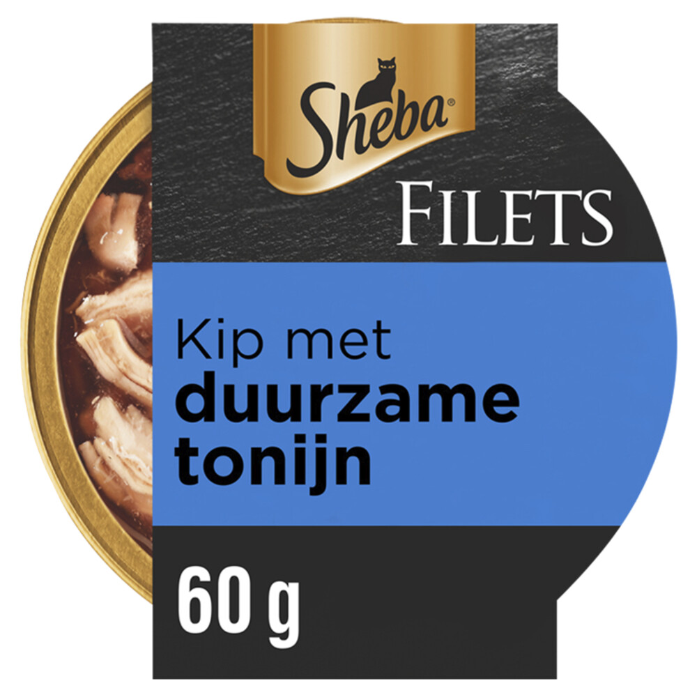 Sheba Filets Kattenvoer Natvoer Tonijn&Kip in Saus 60 gr