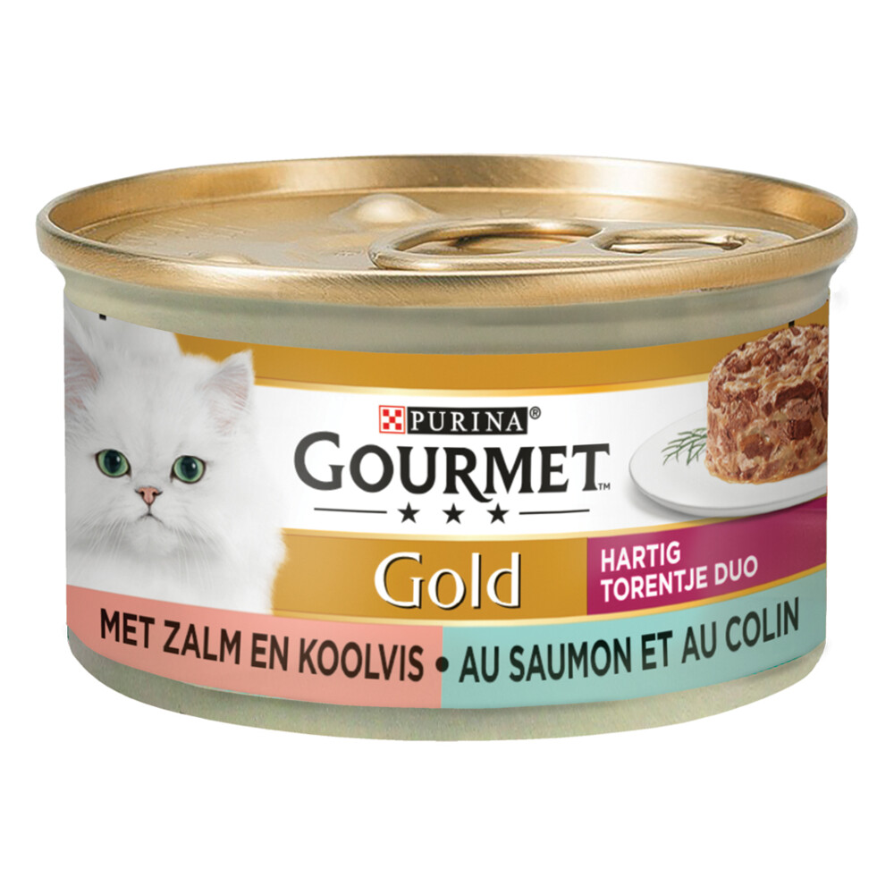 Gourmet Gold Blik Hartig Torentje Zalm 85 gr