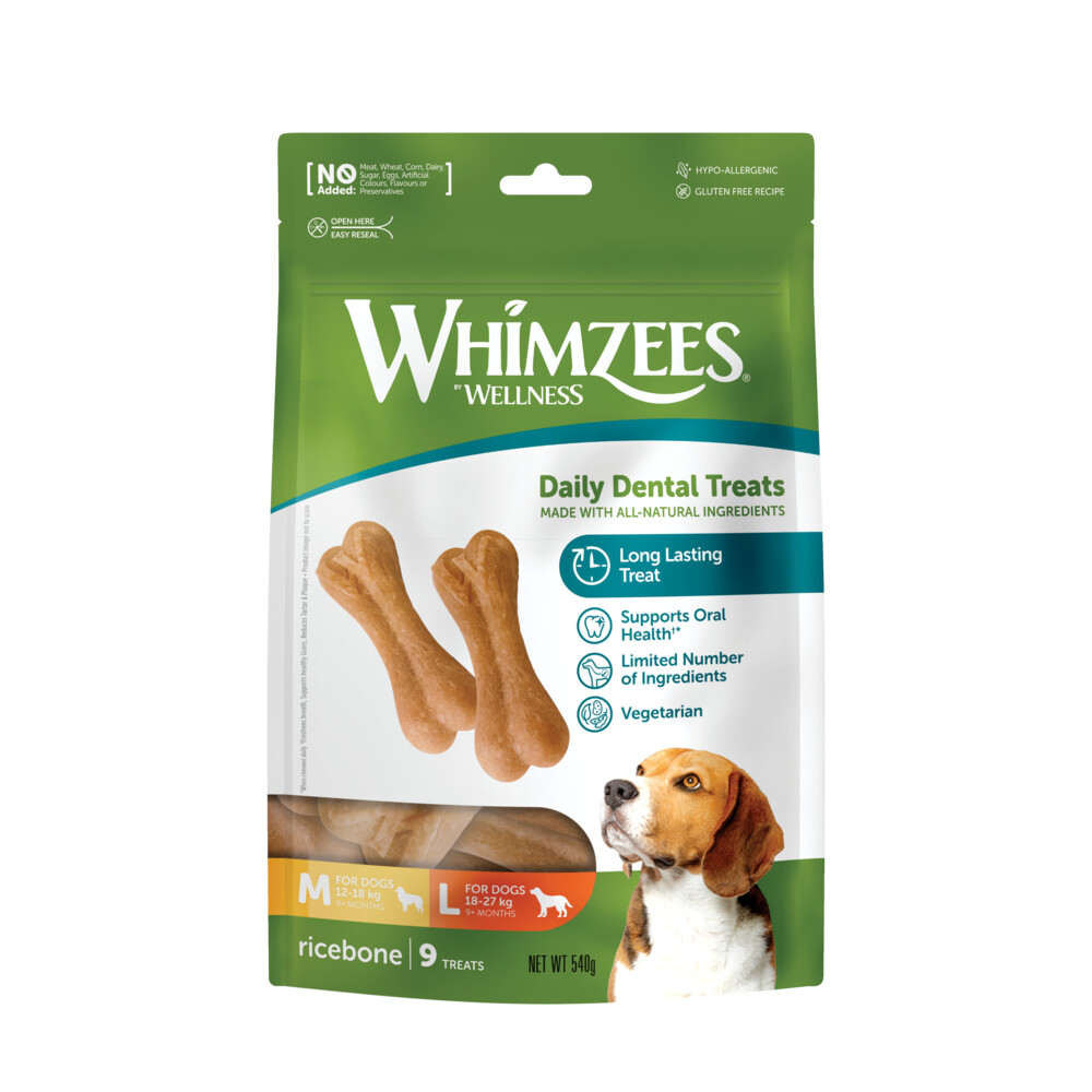 Whimzees rice bone outlet review