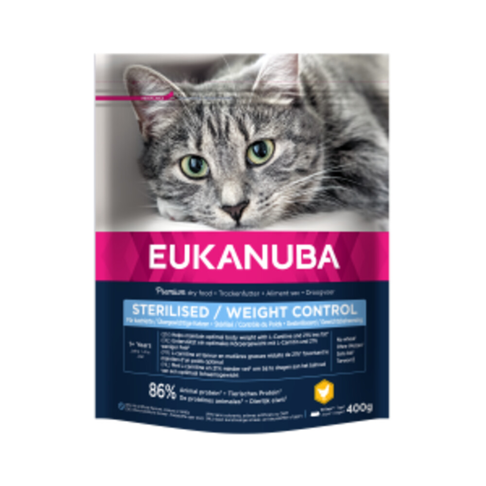 Eukanuba Kattenvoer Adult Sterilised Weight Control 400 gr