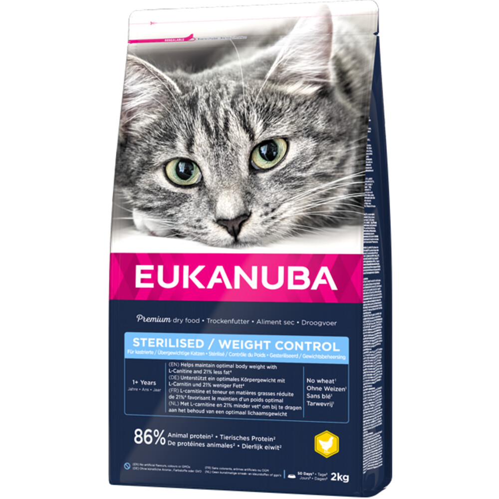 Eukanuba Kattenvoer Adult Sterilised Weight Control 2 kg