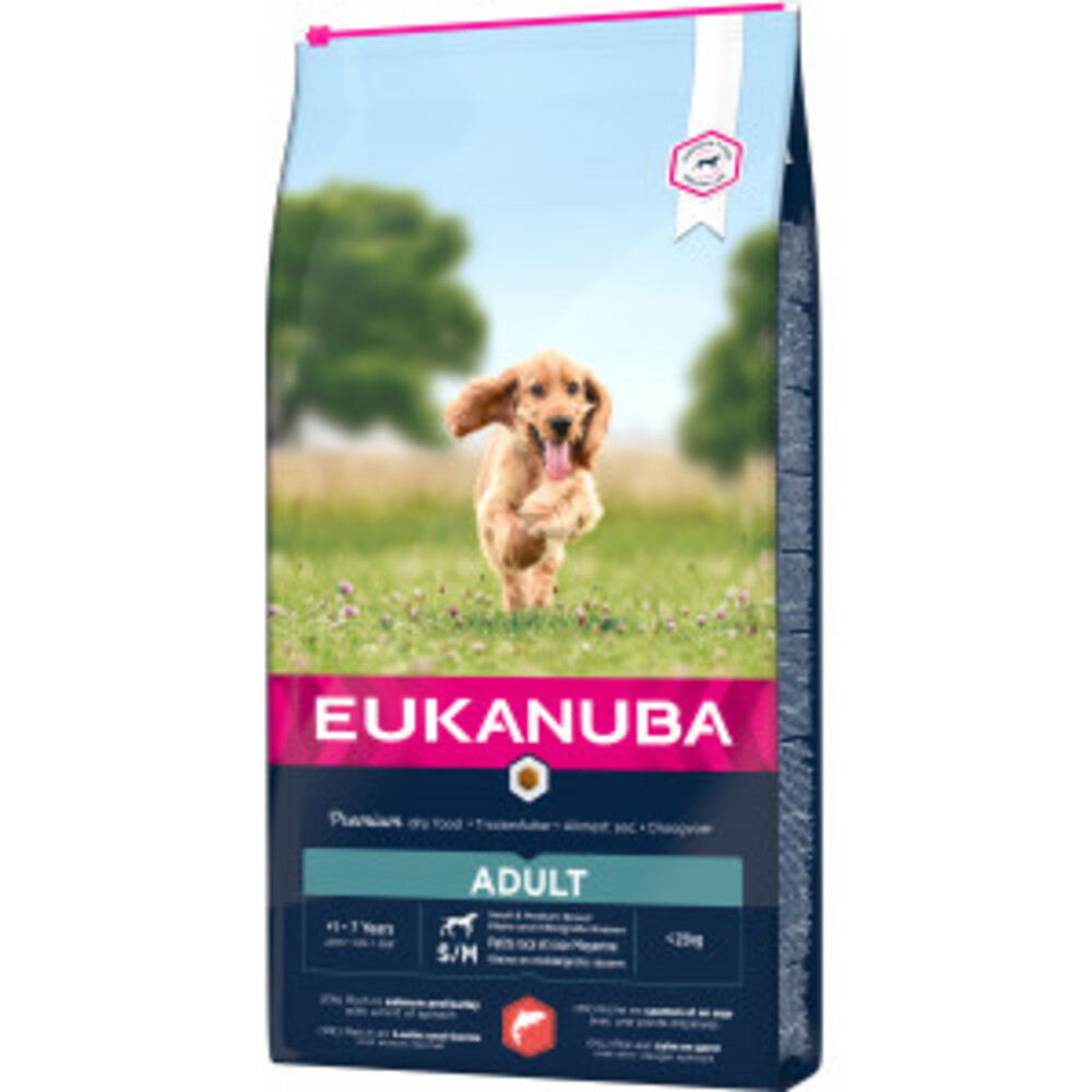 Eukanuba Adult Small & Medium Breed Zalm Hondenvoer 2.5 kg