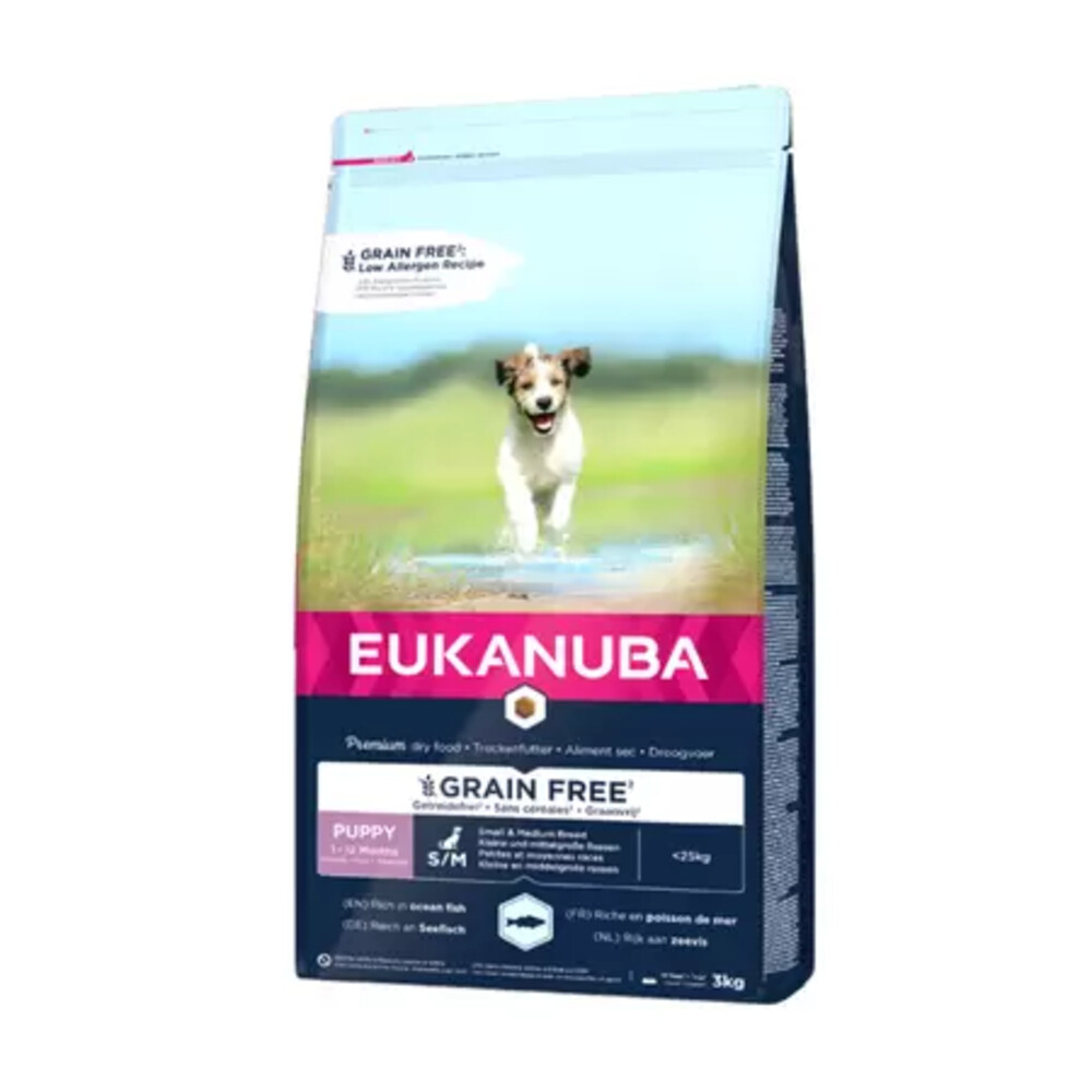 Eukanuba Dog Junior Small Medium Graanvrij Vis 3 kg