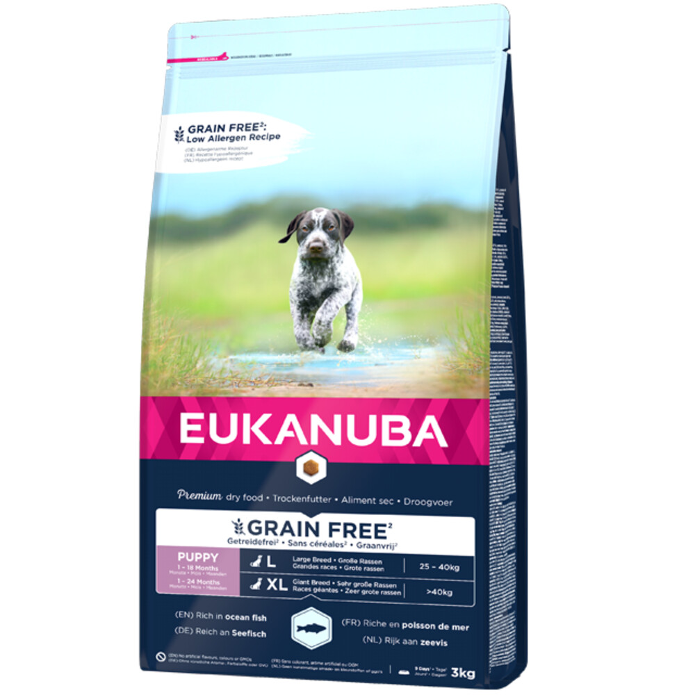 Eukanuba Dog Junior Large Graanvrij Vis 12 kg