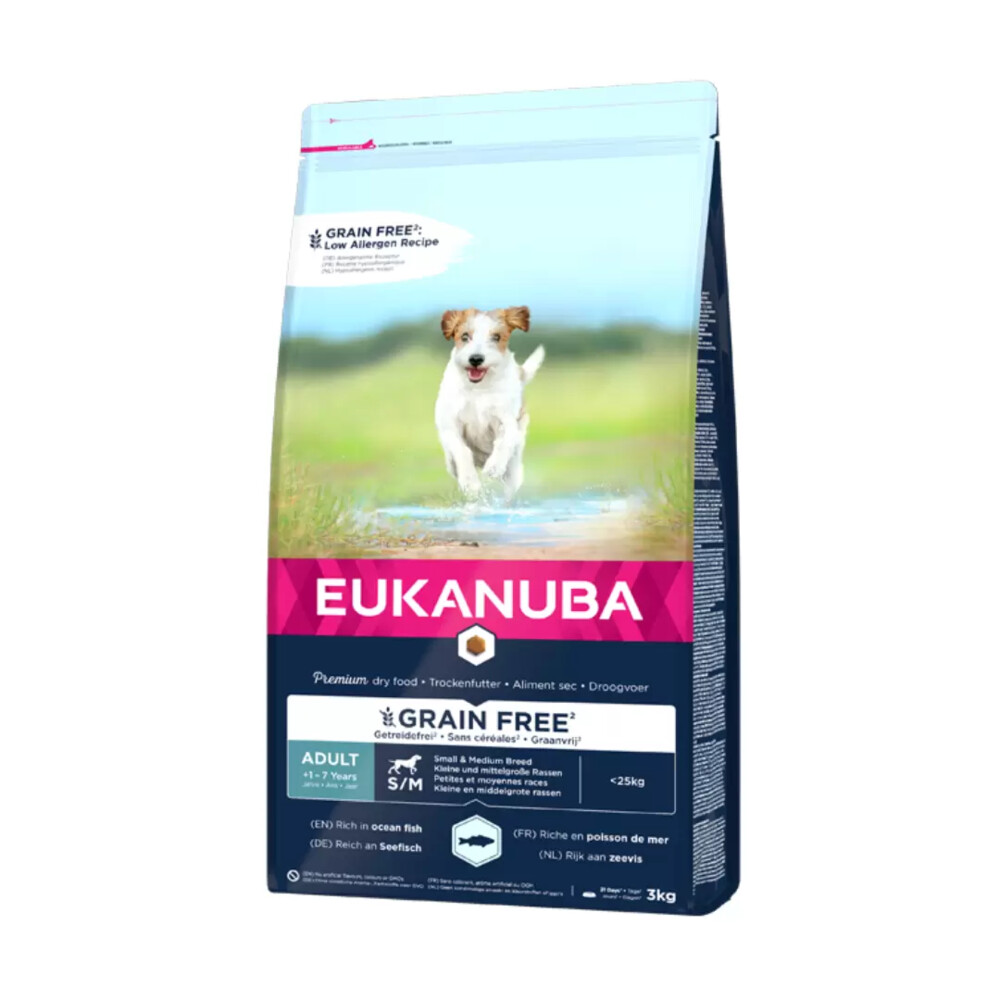 Eukanuba Dog Adult Small Medium Graanvrij Vis 3 kg
