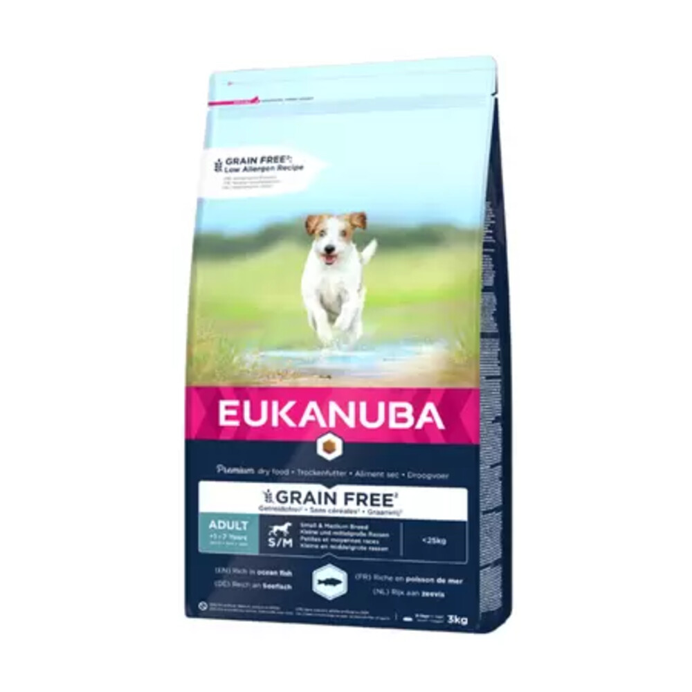 Eukanuba Dog Adult Small Medium Graanvrij Vis 12 kg