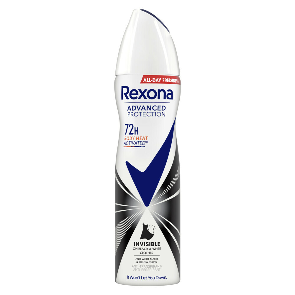 Rexona Deodorant Spray Invisible Black&White 150 ml