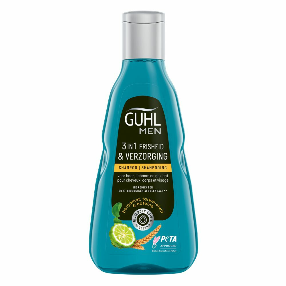 Guhl Shampoo Man 3in1 Fris & Verzorgend (250ml)