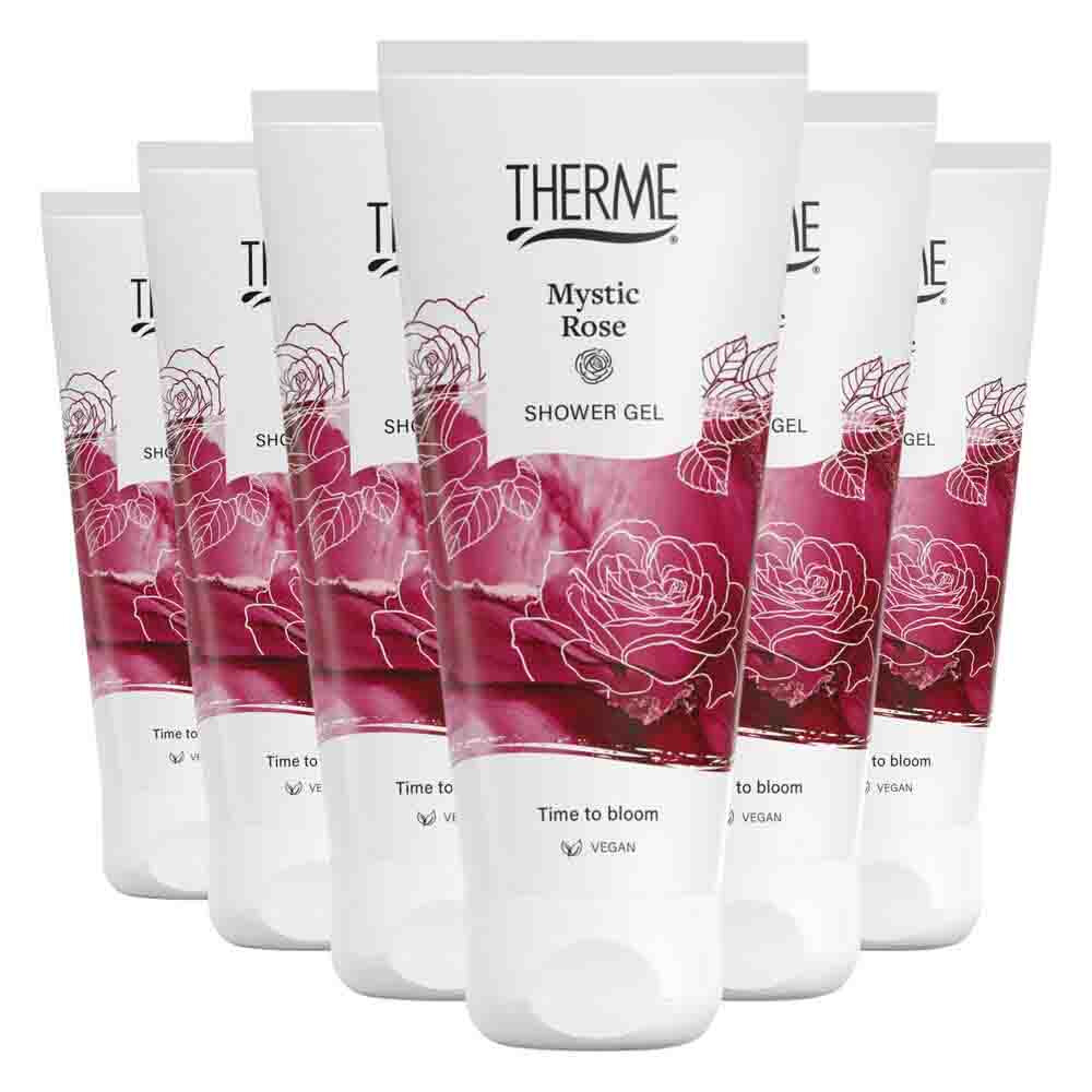 Therme 6x Mystic Rose Shower Gel 200 ml - 6 stuks