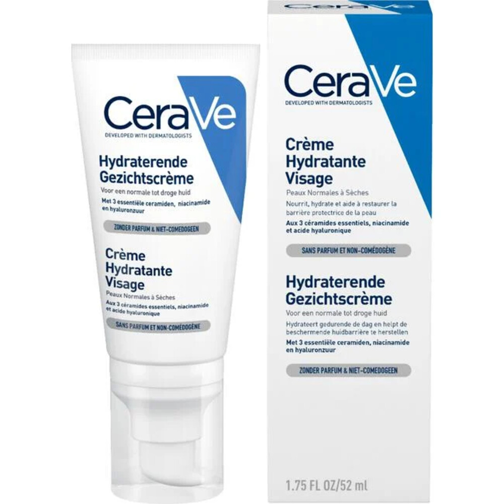 6x CeraVe Hydraterende Gezichtscrème 52 ml