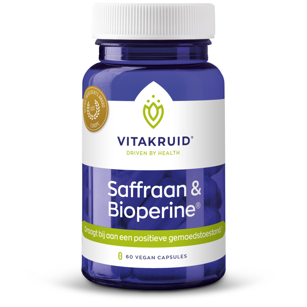 2x Vitakruid Saffraan 28 MG&Bioperine 60 vegacapsules