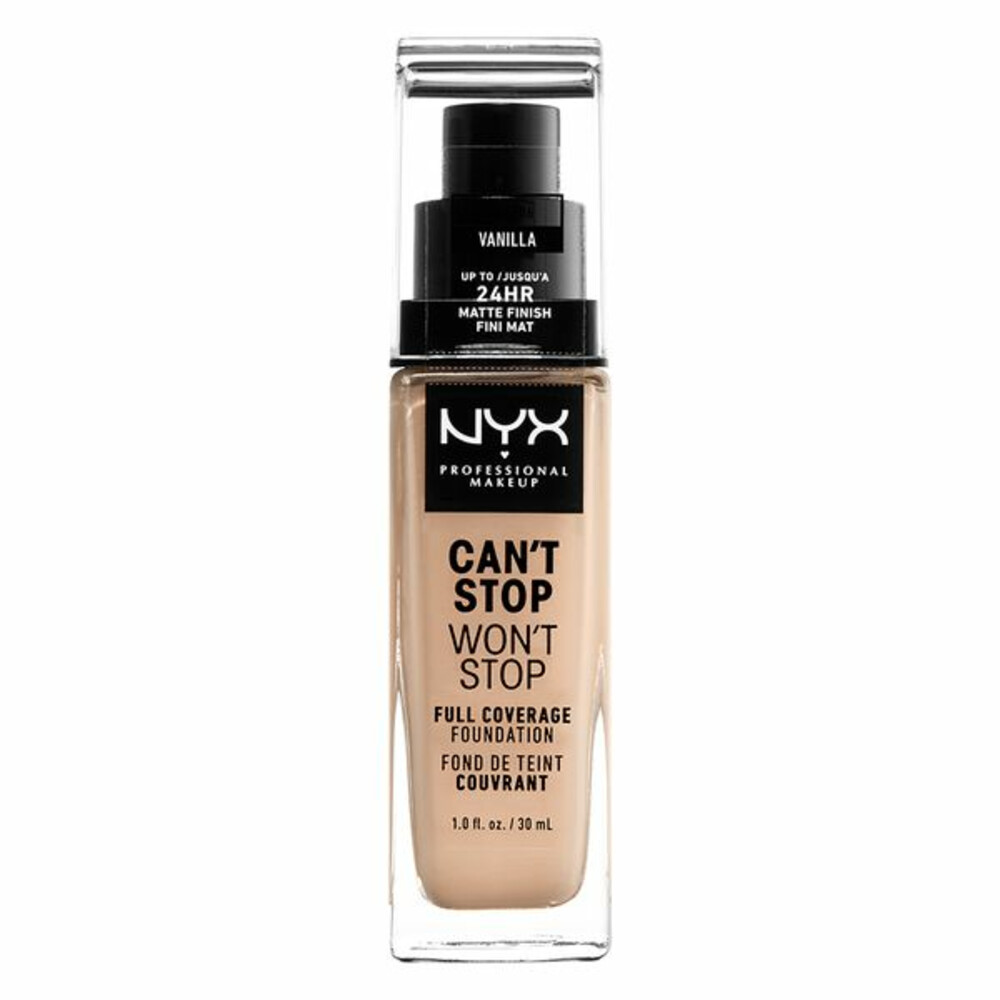 NYX Professional Makeup Can't Stop Won't Stop 24 Hour Foundation (Various Shades) Vanilla