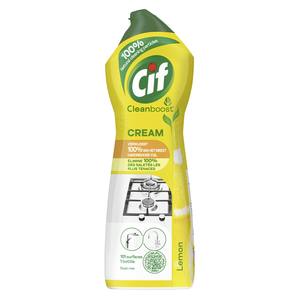 Cif Schuurmiddel Cream Citroen 750 ml