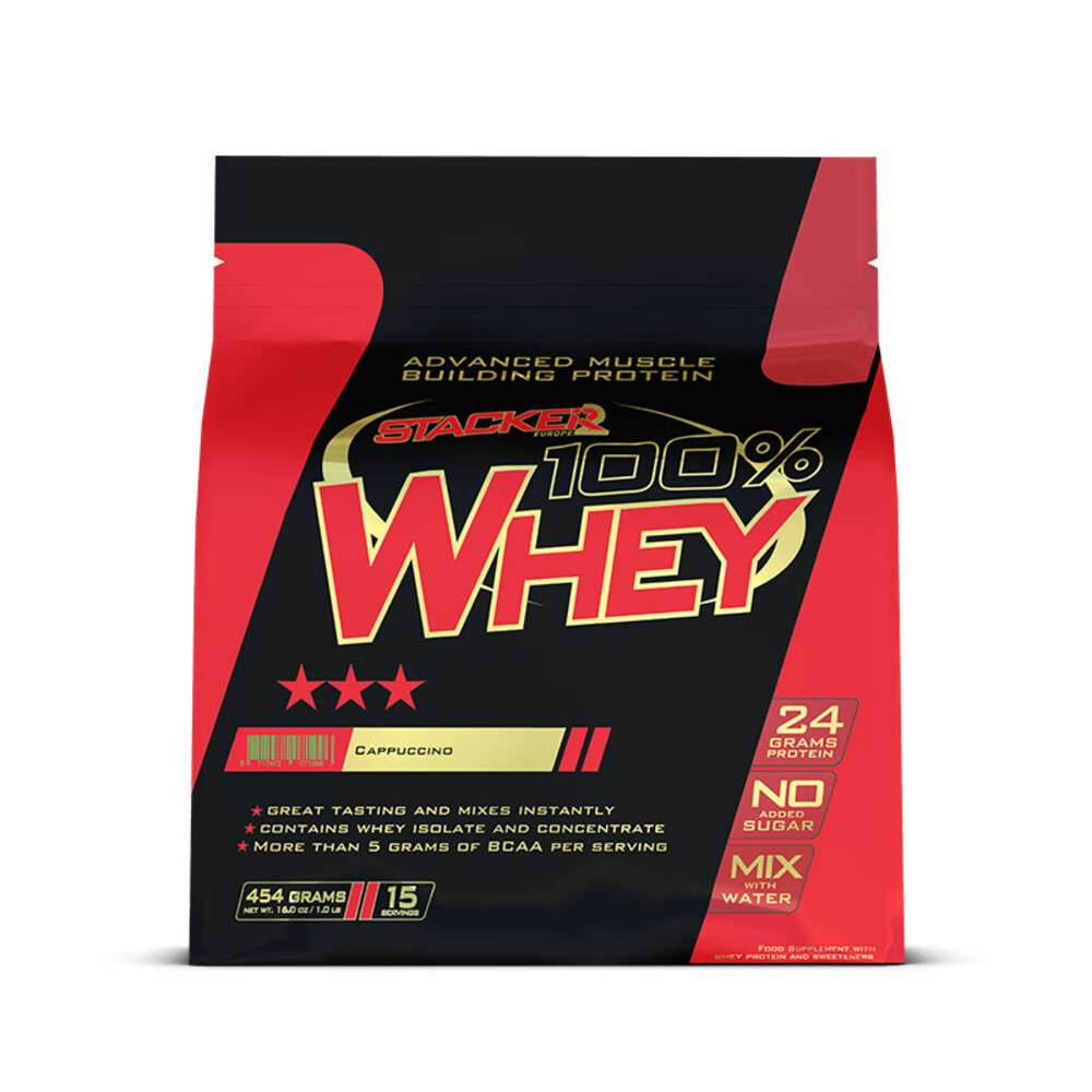 Stacker 2 100 Whey 15 Servings Cappuccino