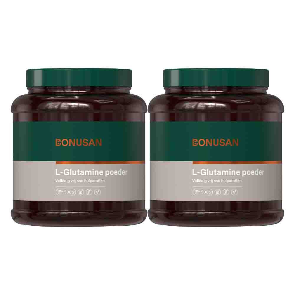 Gratis Verzending: 2x Bonusan L Glutamine Poeder 500 gr