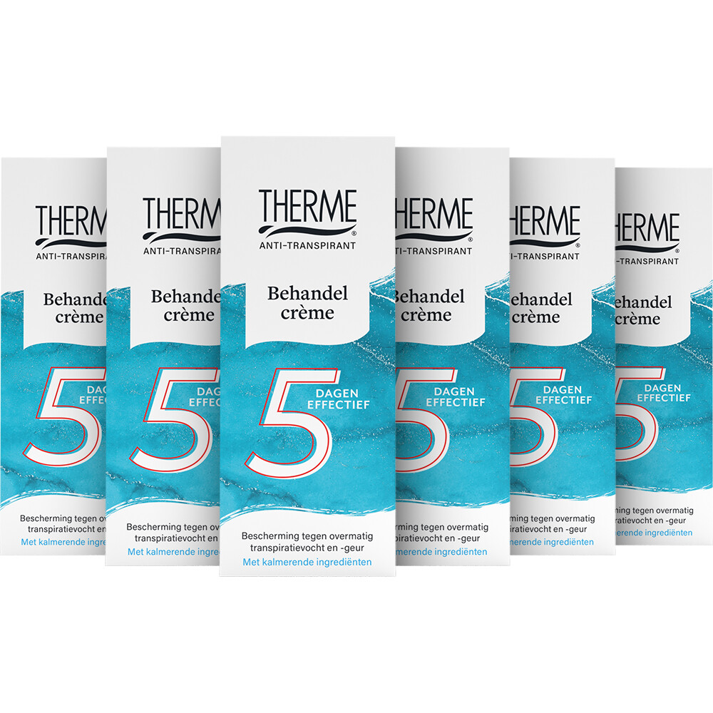 6x Therme Behandelcrème Anti-Transpirant 50 ml