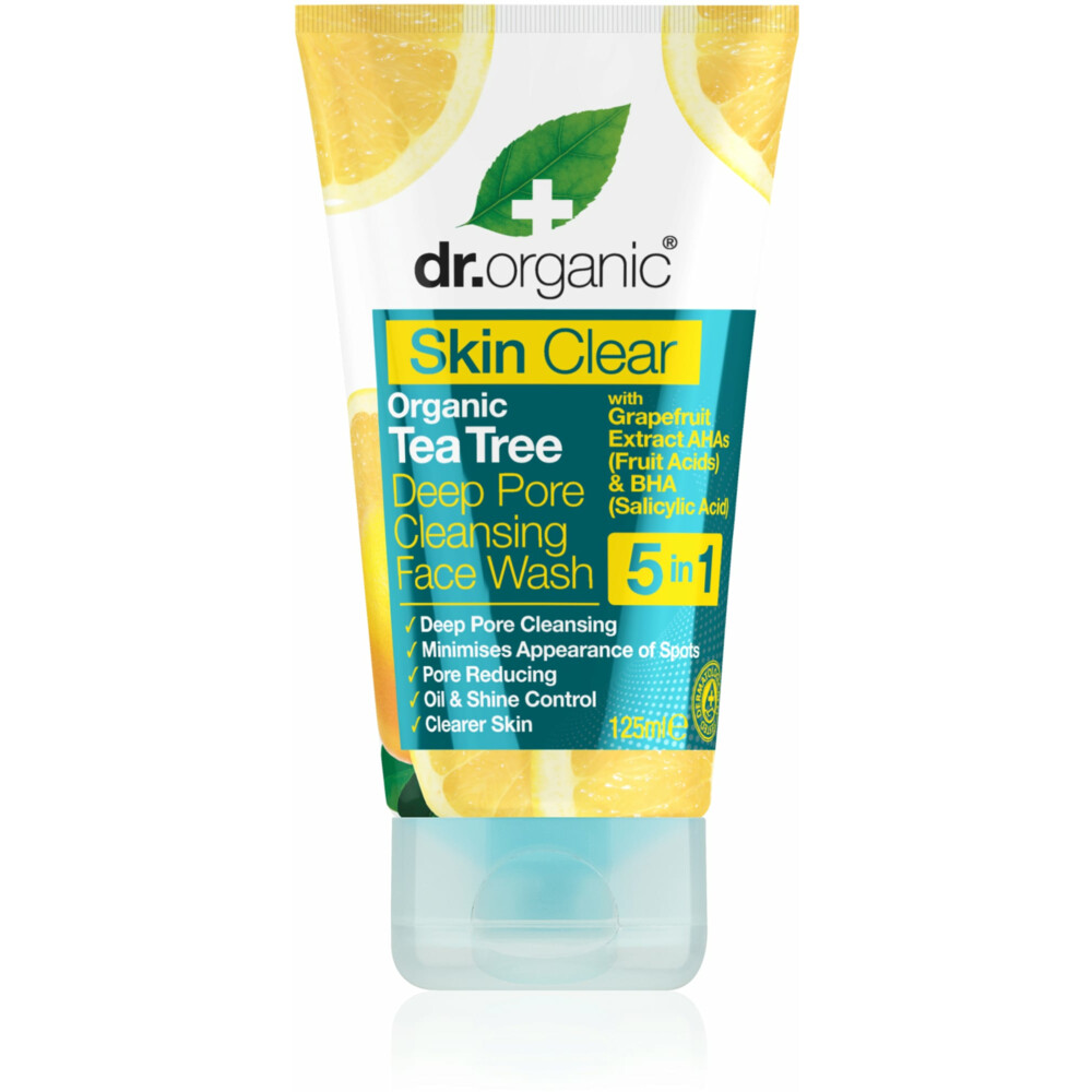 Dr. Organic Organic Tea Tree Deep Pore Cleansing Face Wash (125ml)