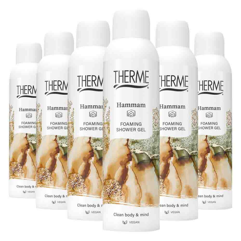 Therme 6x Hammam Foaming Shower Gel 200 ml - 6 stuks