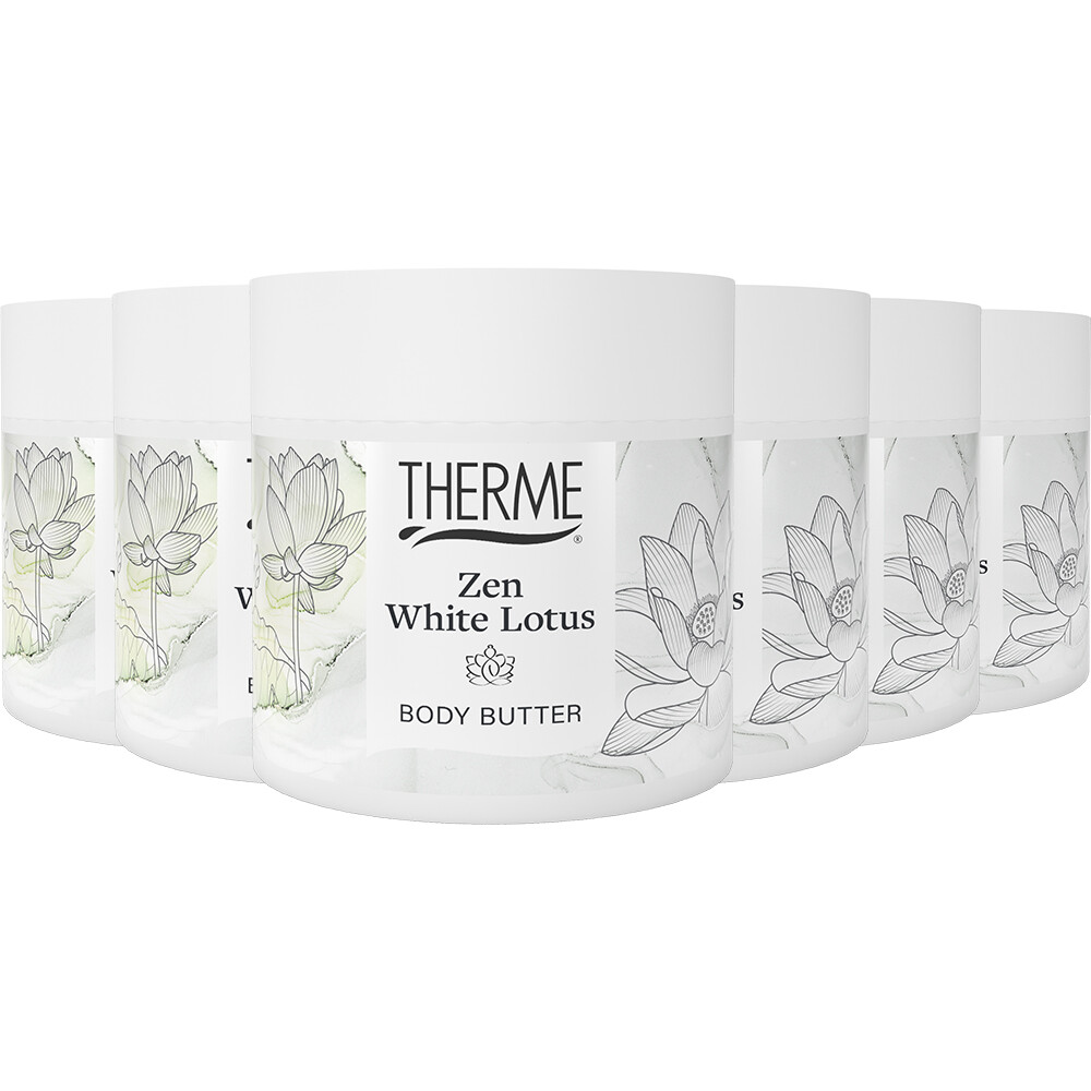 6x Therme Body Butter Zen White Lotus 225 gr