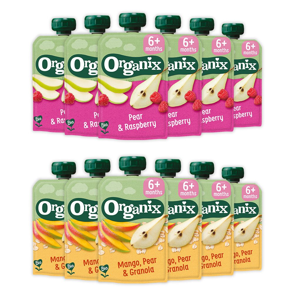 Organix Knijpfruit Peer 6+m Pakket