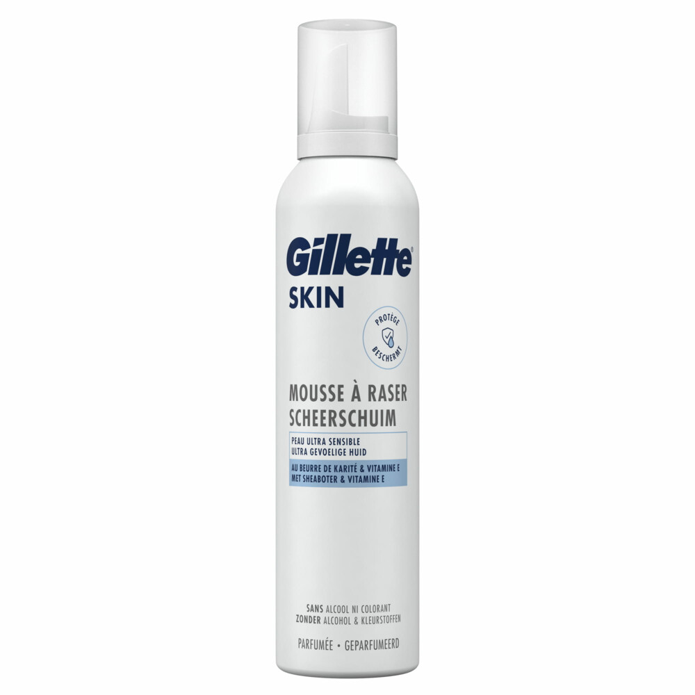 6x Gillette Skin Scheermousse Ultra Gevoelige Huid 240 ml met grote korting