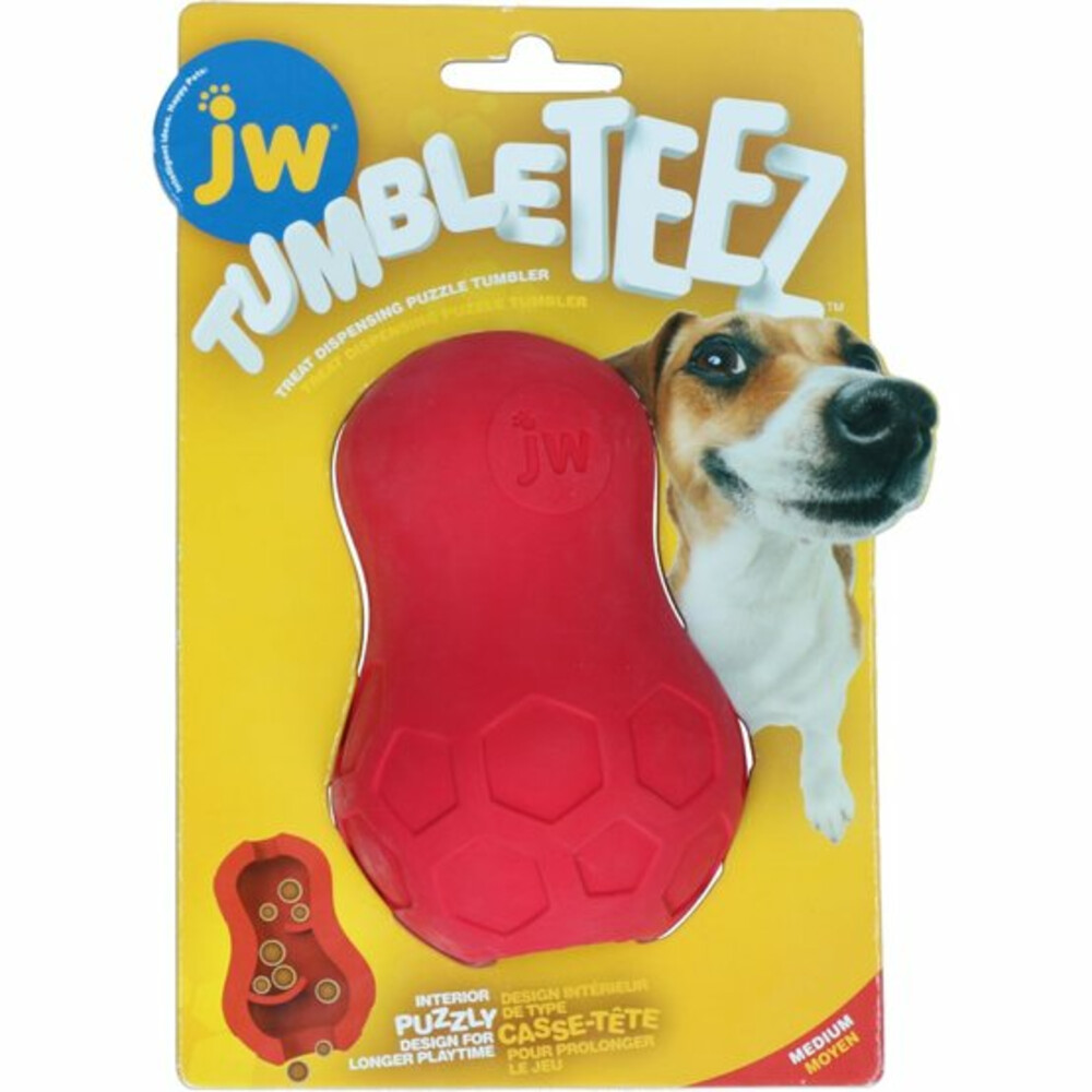 JW Tumble Teez Treat Dispensing Dog Toy