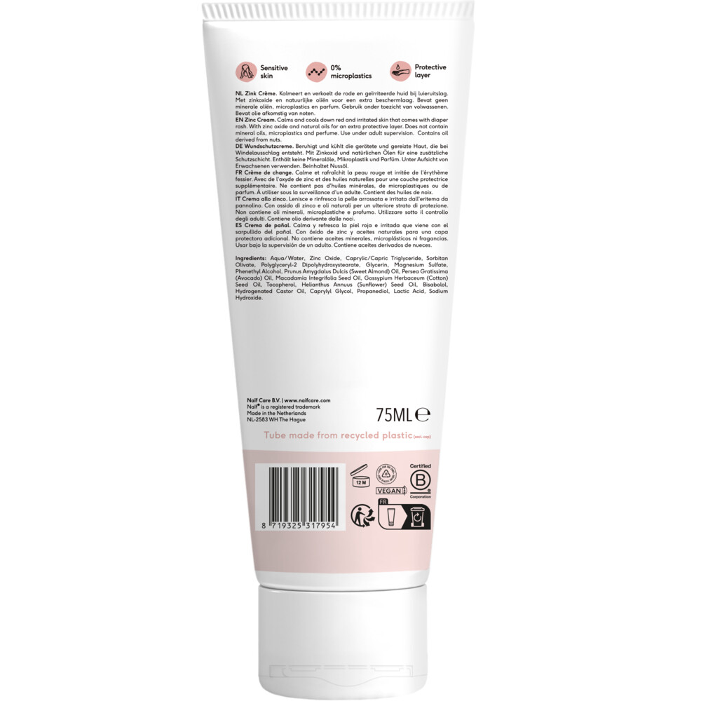 Naif Baby & Kids Parfumvrije Zinkcrème 75 ml, foto 2