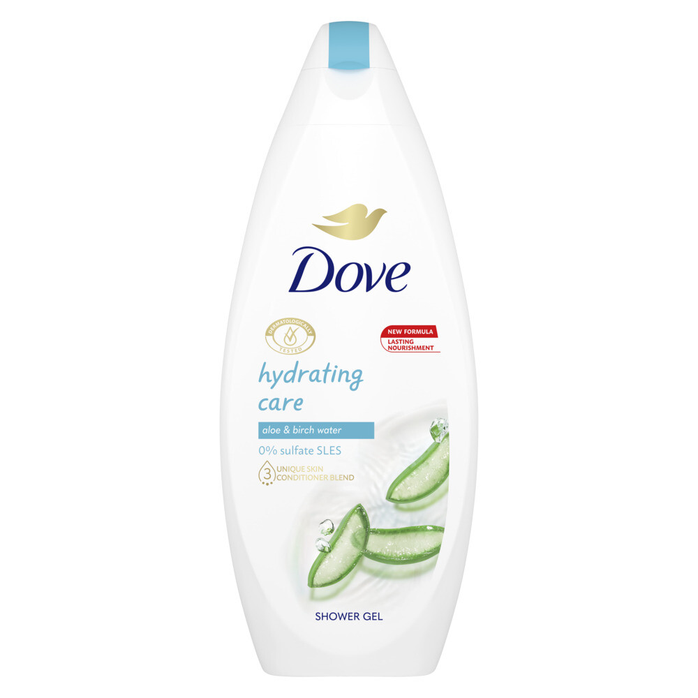 6x Dove Douchecrème Hydrating Care 250 ml