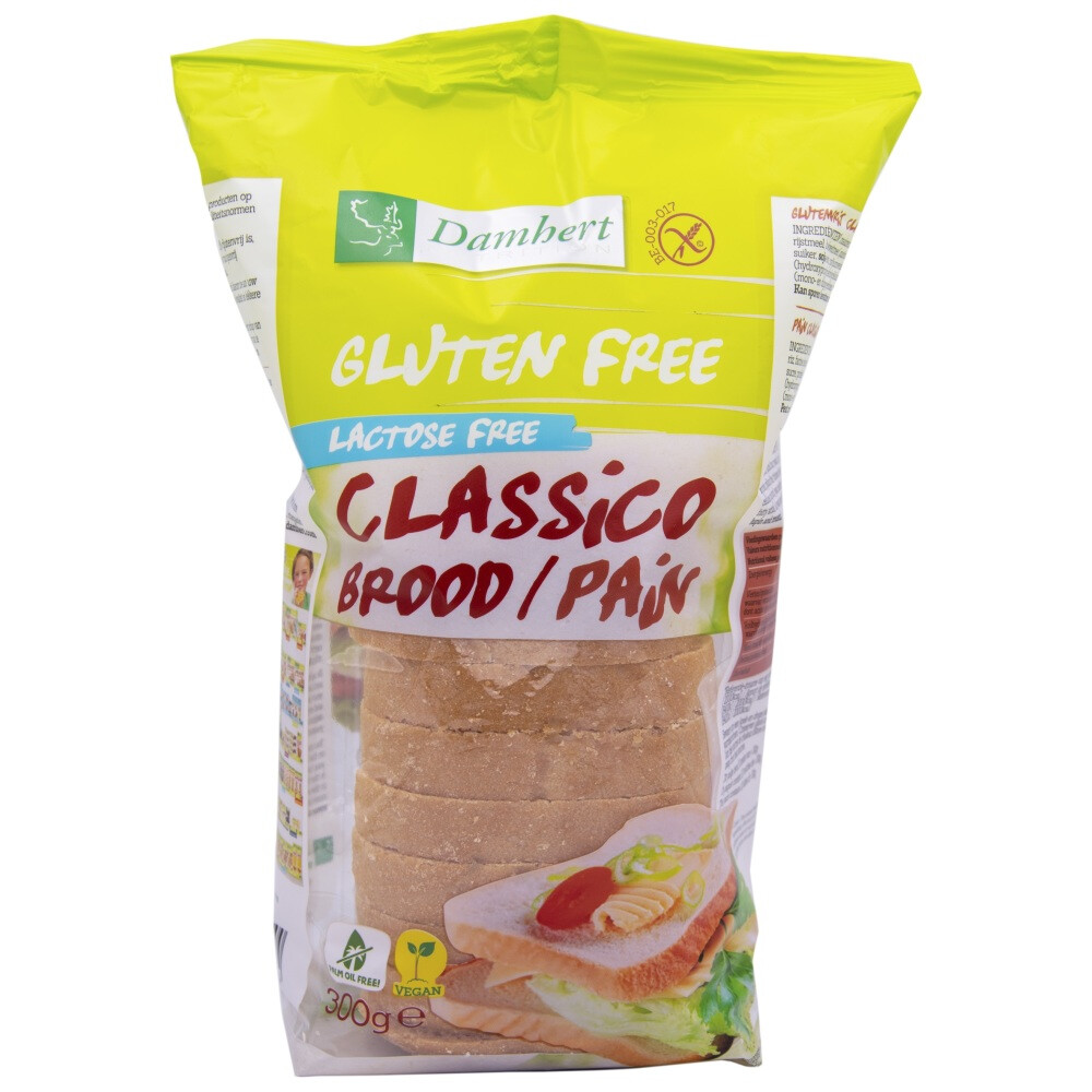 Damhert Classico Brood Glutenvrij Lactosevrij 300 gr