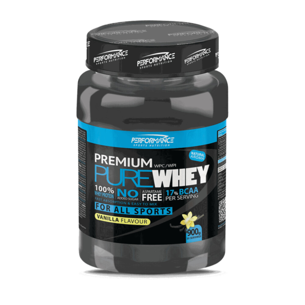 3x Performance Sports Nutrition Pure Whey Vanilla 900 gr | Plein.nl