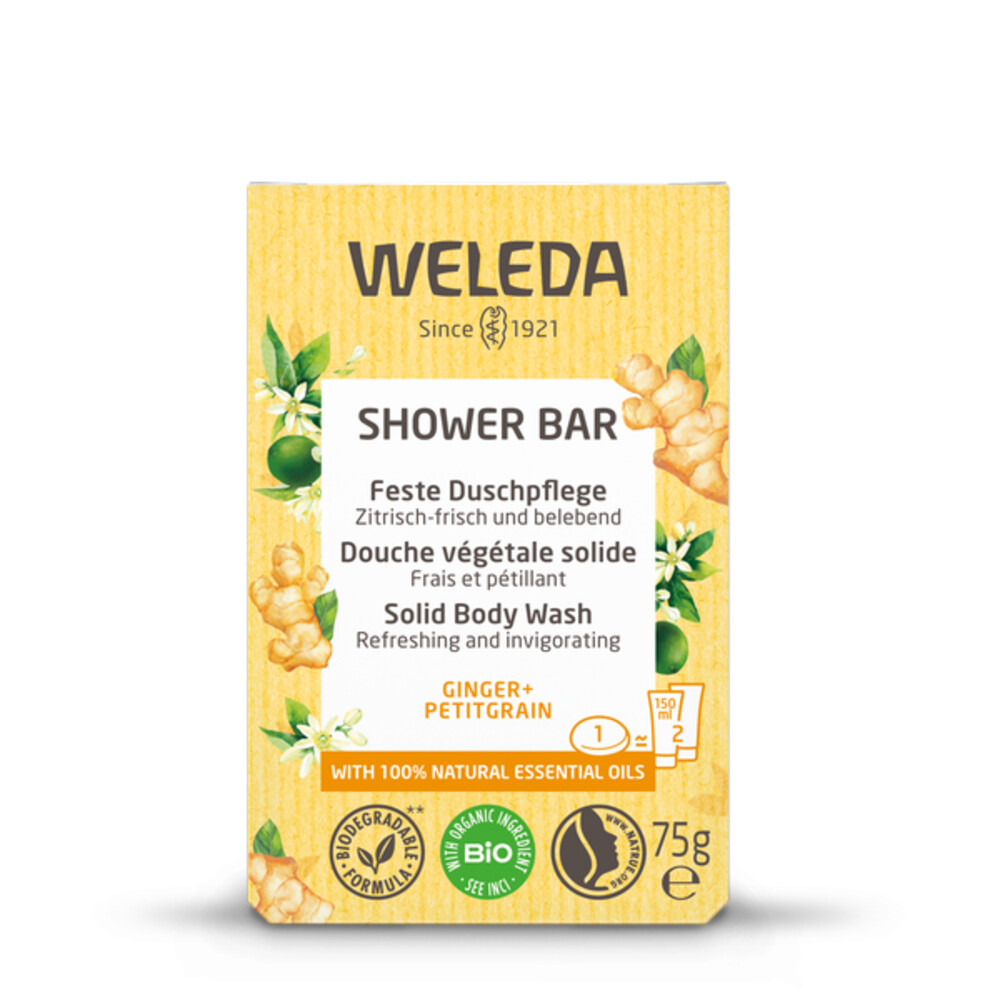 WELEDA Shower Bar Ginger & Petitgrain 75 gr