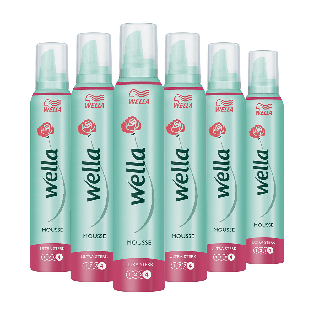 6x Wella Ultra Sterk Haarmousse 200 ml