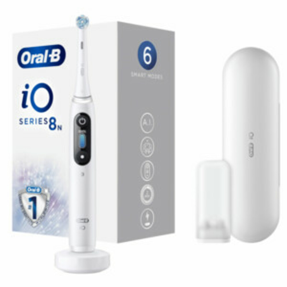 3x Oral-B Elektrische Tandenborstel iO Series 8 Wit met grote korting