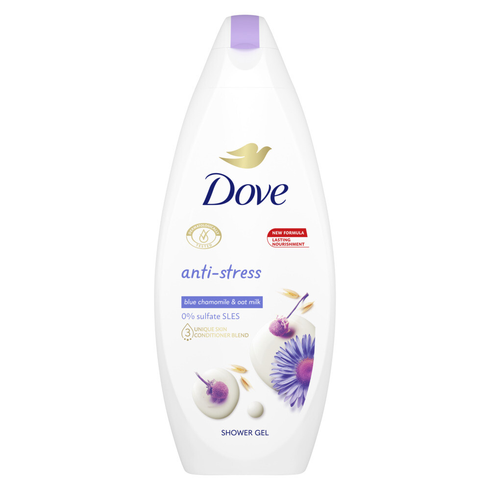 6x Dove Douchecrème Anti-Stress 250 ml