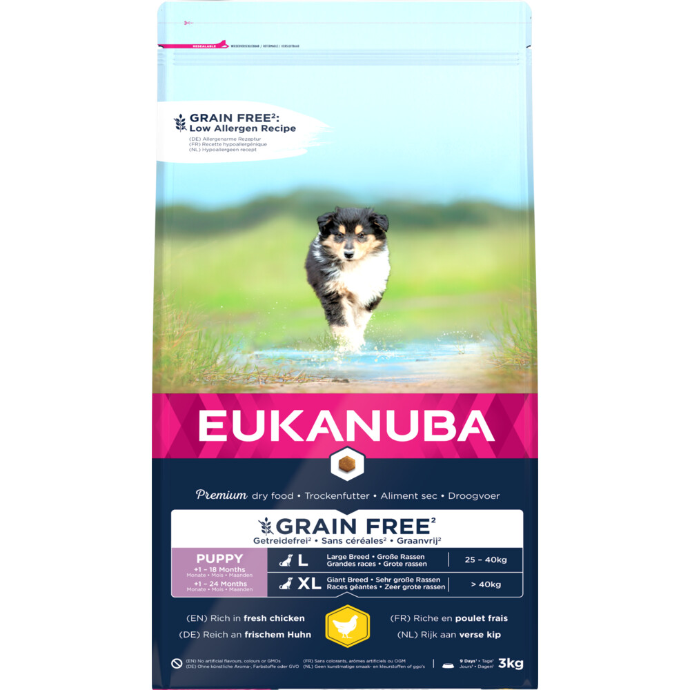 Eukanuba Dog Junior Grainfree Chicken Large 3 kg