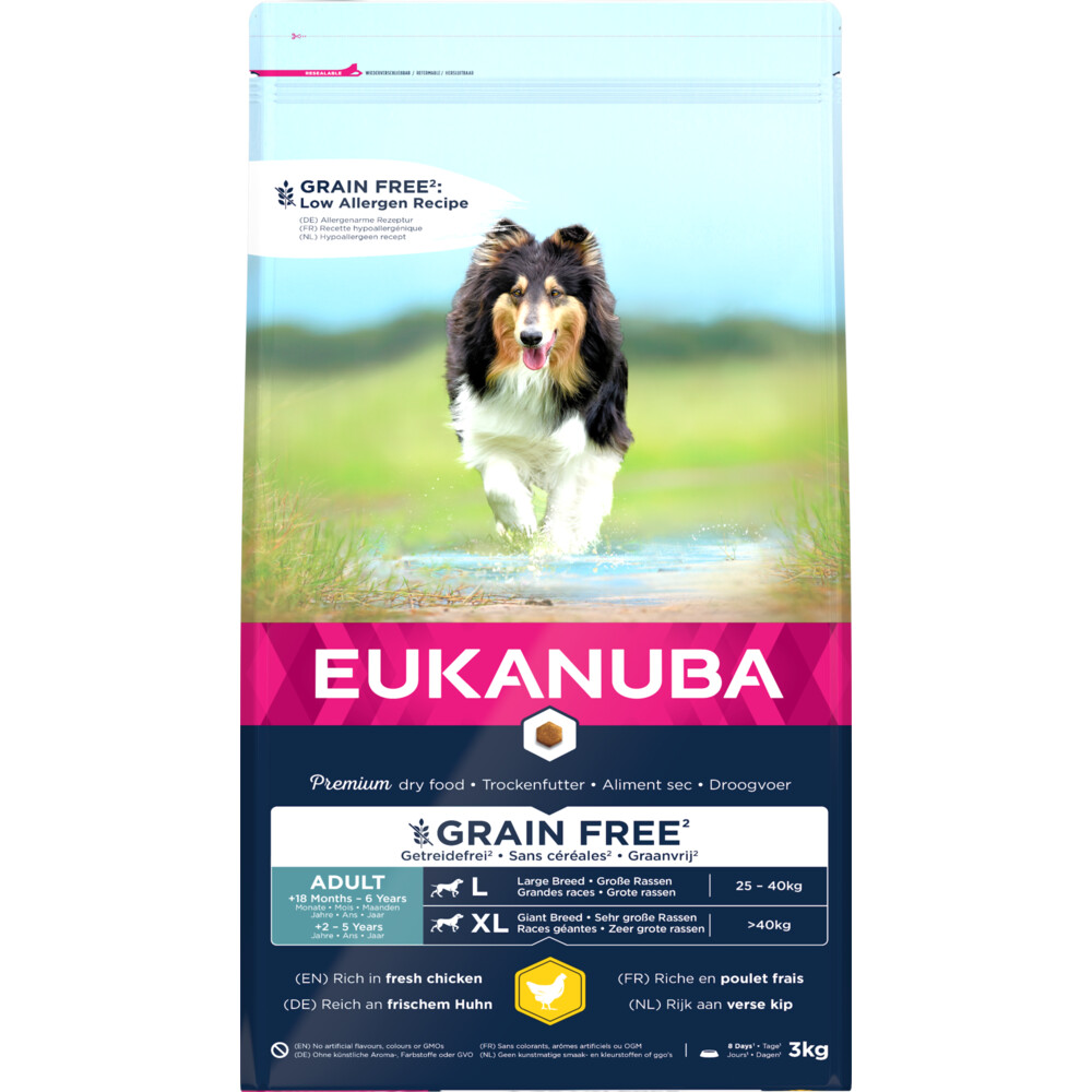 Eukanuba Dog Adult Grainfree Chicken Large 3 kg