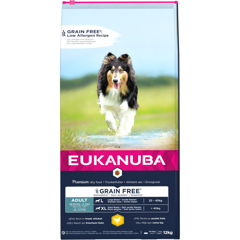 Eukanuba Dog Adult Grainfree Chicken Large 12 kg