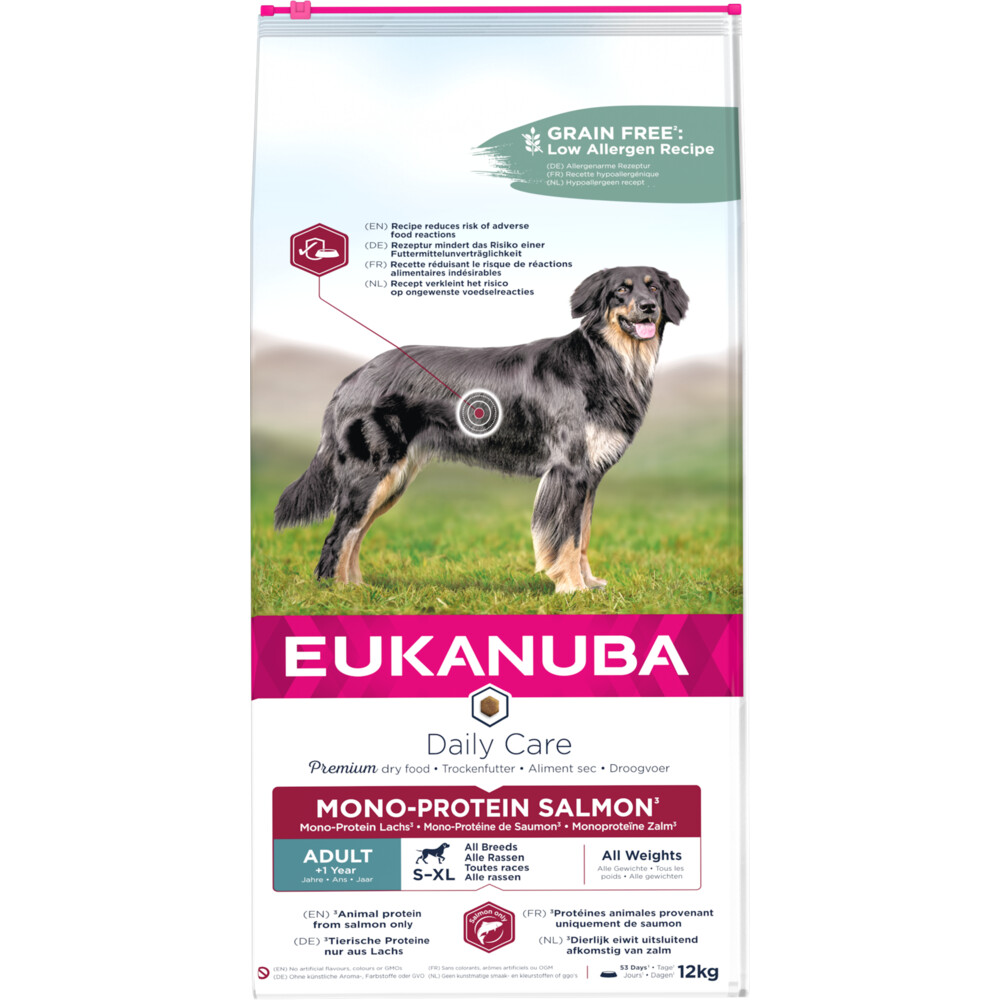 Eukanuba Dog Adult Mono Proteïne Salmon 12 kg
