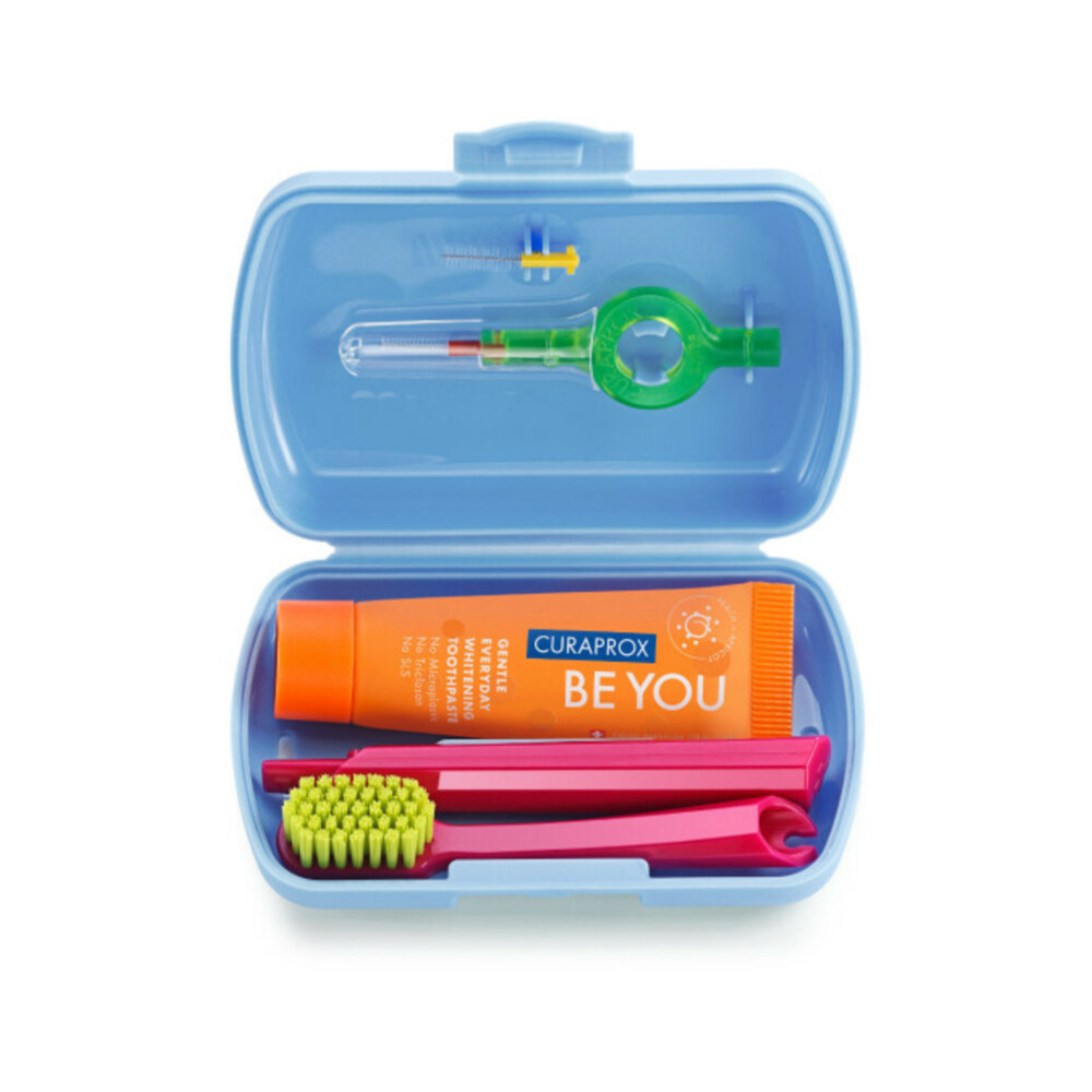 2x Curaprox Reisset Blauw 1 set