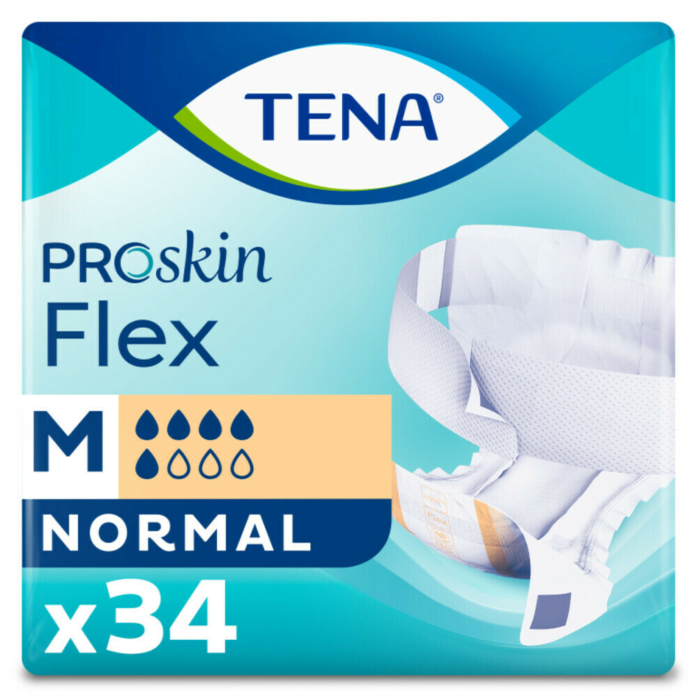 3x TENA Proskin Flex Normal M 34 stuks