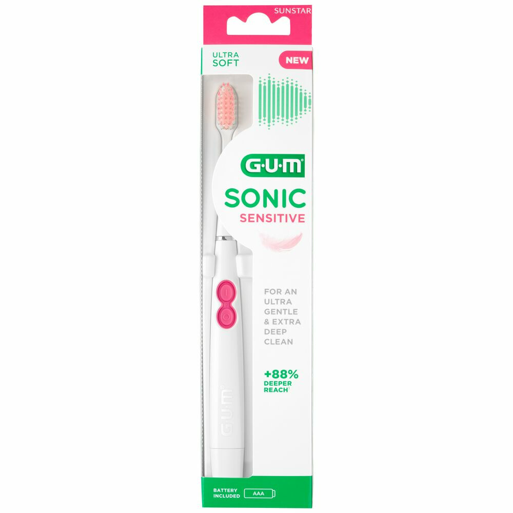 2x GUM Elektrische Tandenborstel Sonic Daily Sensitive