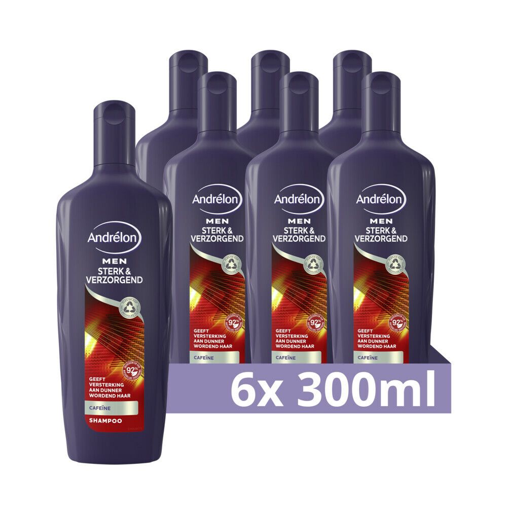 6x Andrelon Shampoo Men Sterk&Verzorgend 300 ml