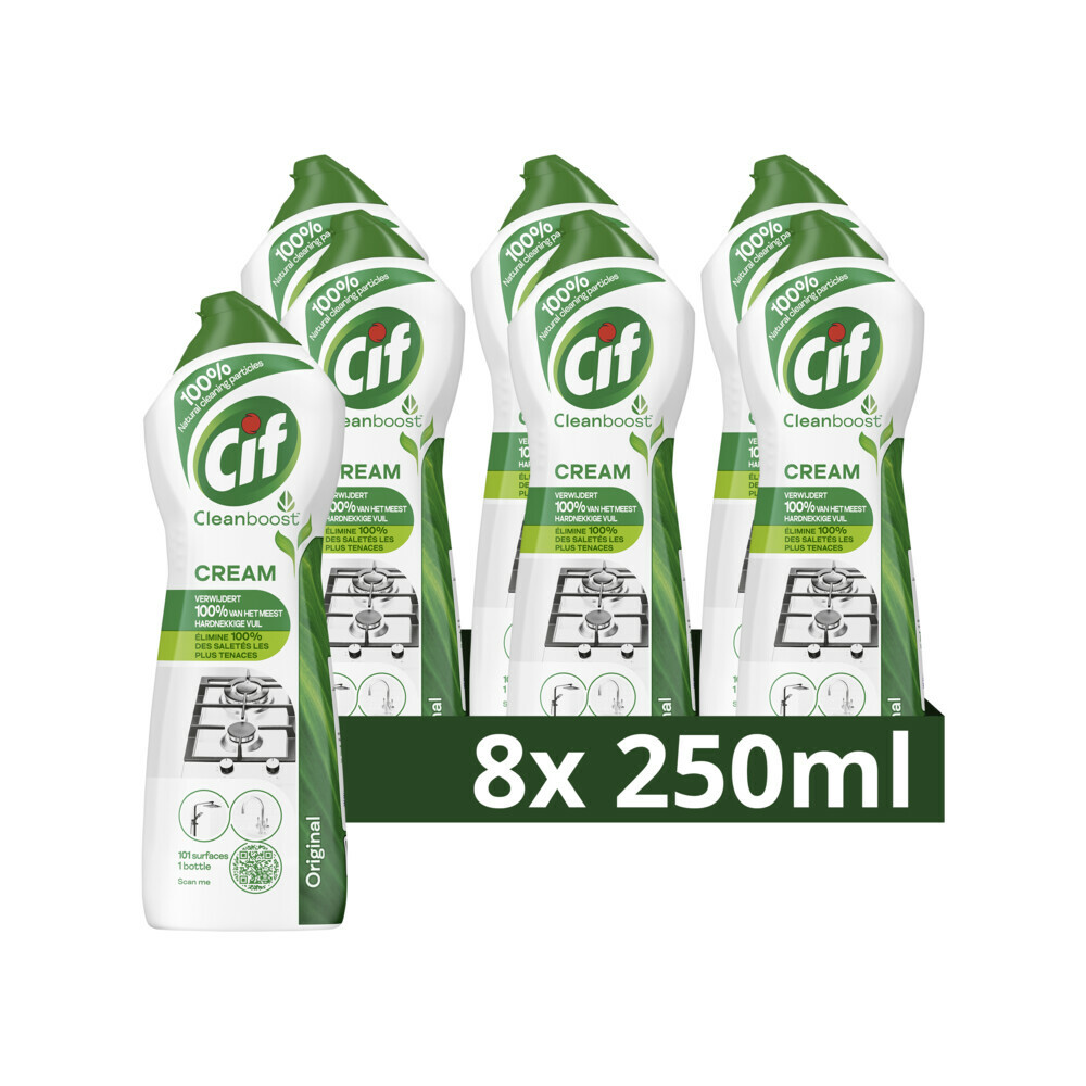 8x Cif Schuurmiddel Cream Original 750 ml